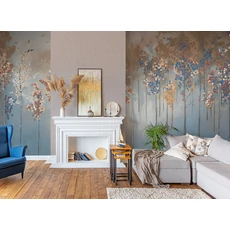 Kép 2/2 - JV Őszi erdő kék vinyl poszter tapéta Maples Blue 400 cm X 3 m