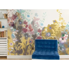 Kép 2/2 - JV Virágmintás sárga vinyl poszter tapéta Zeeland Sun 68 cm X 3 m