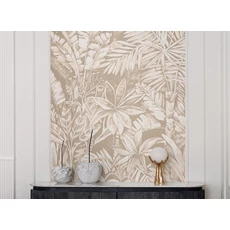 Kép 2/2 - JV Trópusi dzsungel mintás barna vinyl poszter tapéta Daintree Sepia 200 cm X 3 m