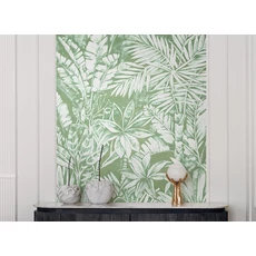 Kép 2/2 - JV Trópusi dzsungel mintás zöld vinyl poszter tapéta Daintree Forest 68 cm X 3 m