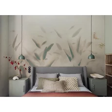 Kép 2/2 - JV Pálmaleveles lila vinyl poszter tapéta Nadi Lilac 68 cm X 3 m