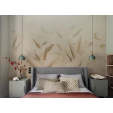 Kép 2/2 - JV Pálmaleveles bézs vinyl poszter tapéta Nadi Beige 68 cm X 3 m