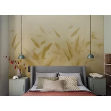 Kép 2/2 - JV Pálmaleveles sárga vinyl poszter tapéta Nadi Green 68 cm X 3 m