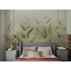 Kép 2/2 - JV Pálmaleveles zöld vinyl poszter tapéta Nadi Green 68 cm X 3 m