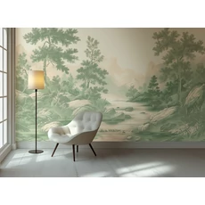 Kép 2/2 - JV Patak az erdőben zöld vinyl poszter tapéta Arcadia Green 68 cm X 3 m