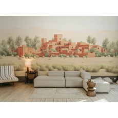 Kép 2/2 - JV Arab város barna vinyl poszter tapéta Todra Terracotta 68 cm X 3 m