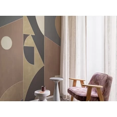 Kép 2/2 - JV Geometriai mintás modern fekete vinyl poszter tapéta Shenzhen Black 68 cm X 3 m