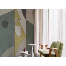 Kép 2/2 - JV Geometriai mintás modern zöld vinyl poszter tapéta Shenzhen Green 272 cm X 3 m