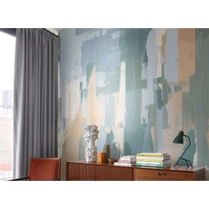 Kép 2/2 - JV Absztrakt mintás kék vinyl poszter tapéta Downtown Sunset 476 cm X 3 m