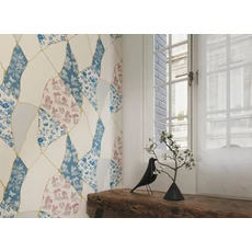 Kép 3/3 - JV Japán mozaik mintás elegáns bézs vinyl tapéta Kintsugi Beige 70 cm X 10 m