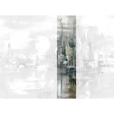 Kép 1/2 - JV Holdfényes város szürke vinyl poszter tapéta Millenium Smoke Gray 68 cm X 3 m