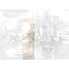 Kép 1/2 - JV Holdfényes város bézs vinyl poszter tapéta Millennium Dawn 68 cm X 3 m