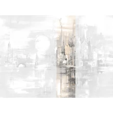 Kép 1/2 - JV Holdfényes város bézs vinyl poszter tapéta Millennium Dawn 68 cm X 3 m