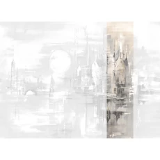 Kép 1/2 - JV Holdfényes város bézs vinyl poszter tapéta Millennium Dawn 68 cm X 3 m