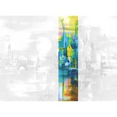 Kép 1/2 - JV Holdfényes város színes vinyl poszter tapéta Millennium Graffiti 68 cm X 3 m