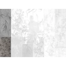 Kép 1/2 - JV Japán nő virágokkal szürke vinyl poszter tapéta Sumi Anthracite 68 cm X 3 m