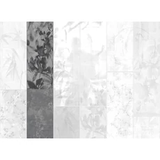 Kép 1/2 - JV Japán nő virágokkal szürke vinyl poszter tapéta Sumi Anthracite 68 cm X 3 m