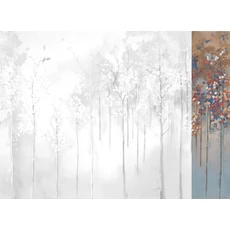 Kép 1/2 - JV Őszi erdő kék vinyl poszter tapéta Maples Blue 68 cm X 3 m