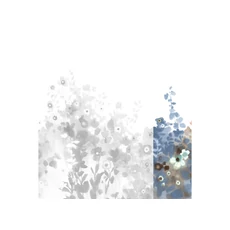 Kép 1/2 - JV Virágmintás kék vinyl poszter tapéta Zeeland Blue 68 cm X 3 m