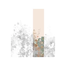 Kép 1/2 - JV Virágmintás bézs vinyl poszter tapéta Zeeland Vintage 68 cm X 3 m