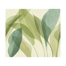 Kép 1/2 - JV Trópusi levélmintás zöld vinyl poszter tapéta Davao Summer 340 cm X 3 m