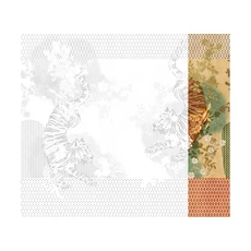 Kép 1/2 - JV Tigrisek tánca narancssárga vinyl poszter tapéta Noen Orange 68 cm X 3 m