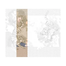 Kép 1/2 - JV Tigrisek tánca bézs vinyl poszter tapéta Noen Platinum 68 cm X 3 m