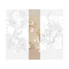 Kép 1/2 - JV Tigrisek tánca bézs vinyl poszter tapéta Noen Platinum 68 cm X 3 m