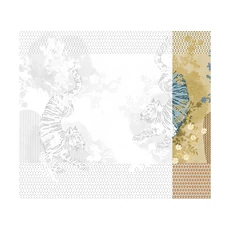 Kép 1/2 - JV Tigrisek tánca arany színű vinyl poszter tapéta Noen Gold 68 cm X 3 m