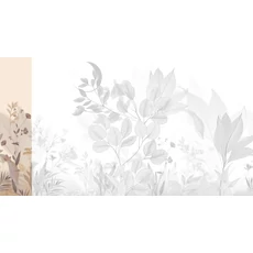 Kép 1/2 - JV Levélmintás art deco bézs vinyl poszter tapéta Belvedere Dawn 68 cm X 3 m