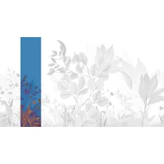 Kép 1/2 - JV Levélmintás art deco kék vinyl poszter tapéta Belvedere Night 68 cm X 3 m