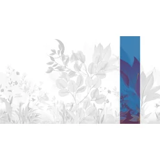 Kép 1/2 - JV Levélmintás art deco kék vinyl poszter tapéta Belvedere Night 68 cm X 3 m