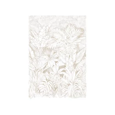 Kép 1/2 - JV Trópusi dzsungel mintás bézs vinyl poszter tapéta Daintree White 200 cm X 3 m