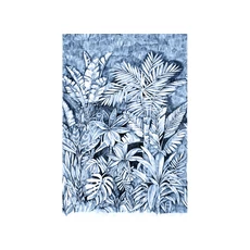 Kép 1/2 - JV Trópusi dzsungel mintás kék vinyl poszter tapéta Daintree Blue Ink 200 cm X 3 m