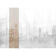 Kép 1/2 - JV Felhőkarcolók fényei bézs vinyl poszter tapéta Toronto Gold 68 cm X 3 m