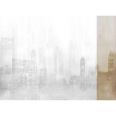 Kép 1/2 - JV Felhőkarcolók fényei bézs vinyl poszter tapéta Toronto Gold 68 cm X 3 m