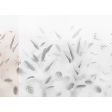 Kép 1/2 - JV Pálmaleveles lila vinyl poszter tapéta Nadi Lilac 68 cm X 3 m