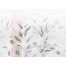 Kép 1/2 - JV Pálmaleveles lila vinyl poszter tapéta Nadi Lilac 68 cm X 3 m