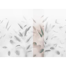 Kép 1/2 - JV Pálmaleveles lila vinyl poszter tapéta Nadi Lilac 68 cm X 3 m