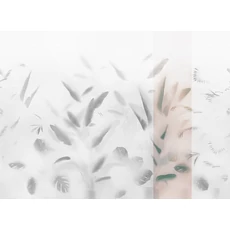 Kép 1/2 - JV Pálmaleveles lila vinyl poszter tapéta Nadi Lilac 68 cm X 3 m