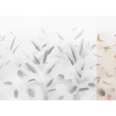 Kép 1/2 - JV Pálmaleveles lila vinyl poszter tapéta Nadi Lilac 68 cm X 3 m