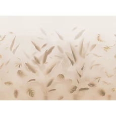 Kép 1/2 - JV Pálmaleveles bézs vinyl poszter tapéta Nadi Beige 400 cm X 3 m