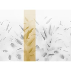 Kép 1/2 - JV Pálmaleveles sárga vinyl poszter tapéta Nadi Green 68 cm X 3 m