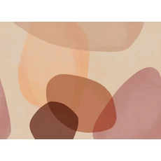 Kép 1/2 - JV Absztrakt mintás barna vinyl poszter tapéta Brock Terracotta 400 cm X 3 m