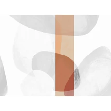 Kép 1/2 - JV Absztrakt mintás barna vinyl poszter tapéta Brock Terracotta 68 cm X 3 m