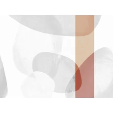 Kép 1/2 - JV Absztrakt mintás barna vinyl poszter tapéta Brock Terracotta 68 cm X 3 m