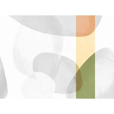 Kép 1/2 - JV Absztrakt mintás sárga vinyl poszter tapéta Brock Summer Yellow 68 cm X 3 m