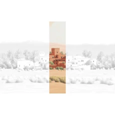 Kép 1/2 - JV Arab város barna vinyl poszter tapéta Todra Terracotta 68 cm X 3 m