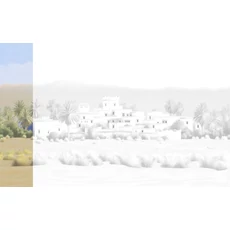 Kép 1/2 - JV Arab város kék vinyl poszter tapéta Todra Light Blue 68 cm X 3 m