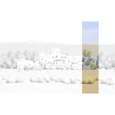 Kép 1/2 - JV Arab város kék vinyl poszter tapéta Todra Light Blue 68 cm X 3 m